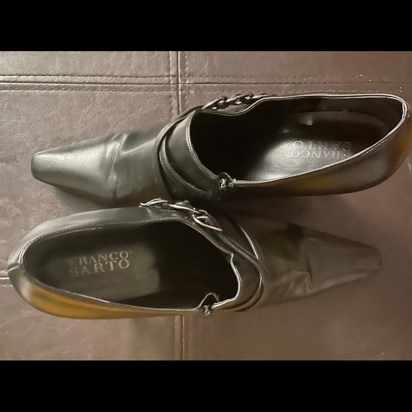 Black Franco Sarto leather booties - Picture 4 of 6